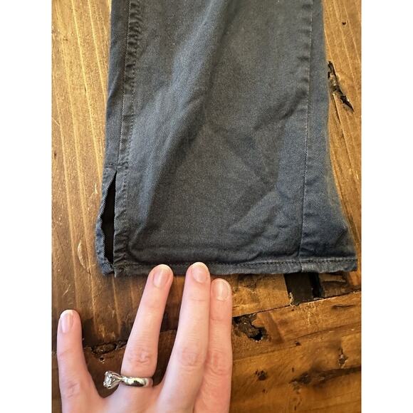 Theory Women’s Olive Green Khaki Pants Size 6 Zipper Pockets Preppy Casual - Picture 3 of 16